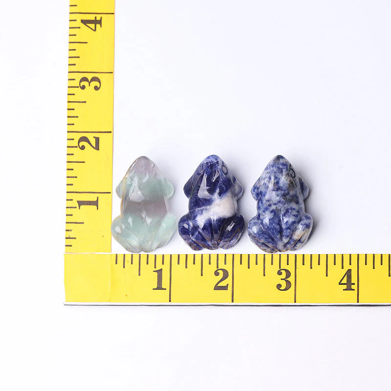 1.5 inch Polished Crystal Frog Figurines for Decor - Image 10