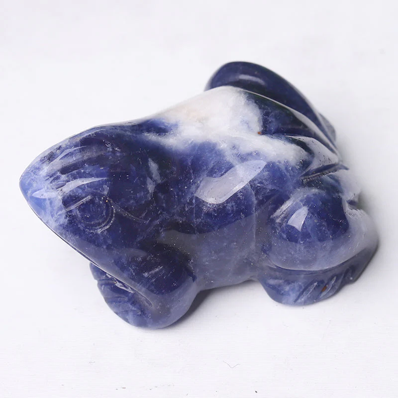 1.5 inch Polished Crystal Frog Figurines for Decor - Image 2