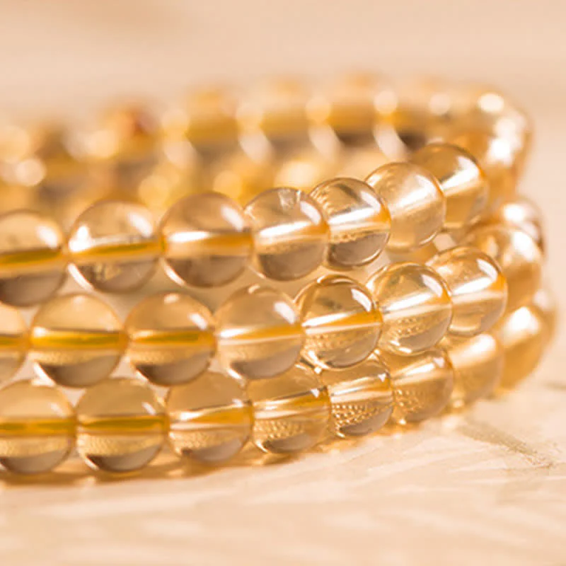 108-Bead Citrine & Red Agate Mala Bracelet for Meditation - Image 19
