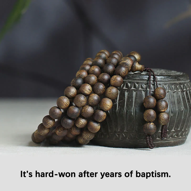 108 Mala Beads Agarwood Bracelet for Balance & Strength - Image 19