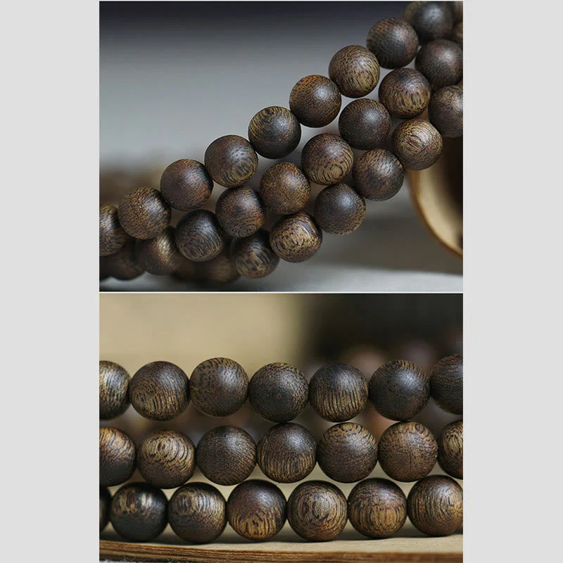 108 Mala Beads Agarwood Bracelet for Balance & Strength - Image 20