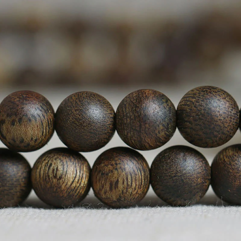 108 Mala Beads Agarwood Bracelet for Balance & Strength - Image 22