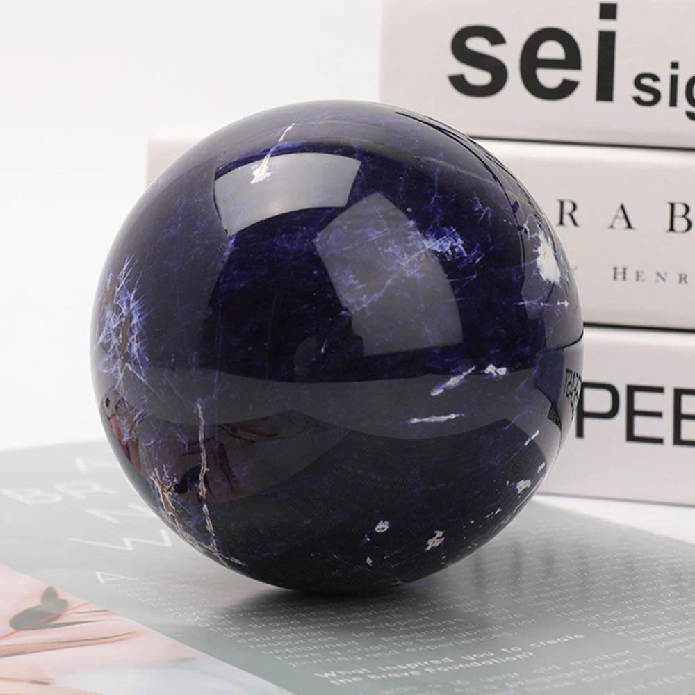 10cm Sodalite Crystal Sphere for Meditation and Healing - Image 2