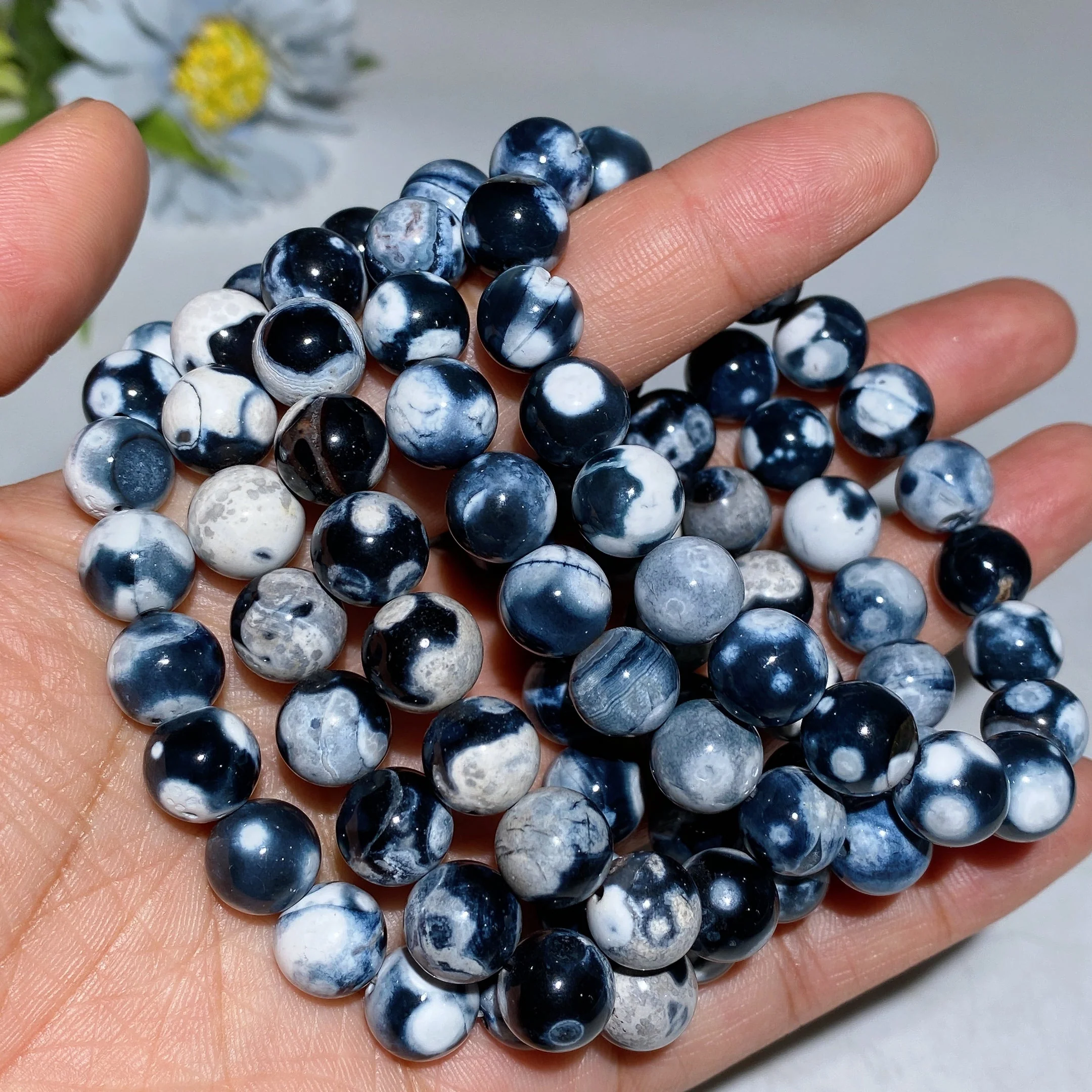 10mm Orca Agate Healing Bracelet for Balance & Energy - Image 2