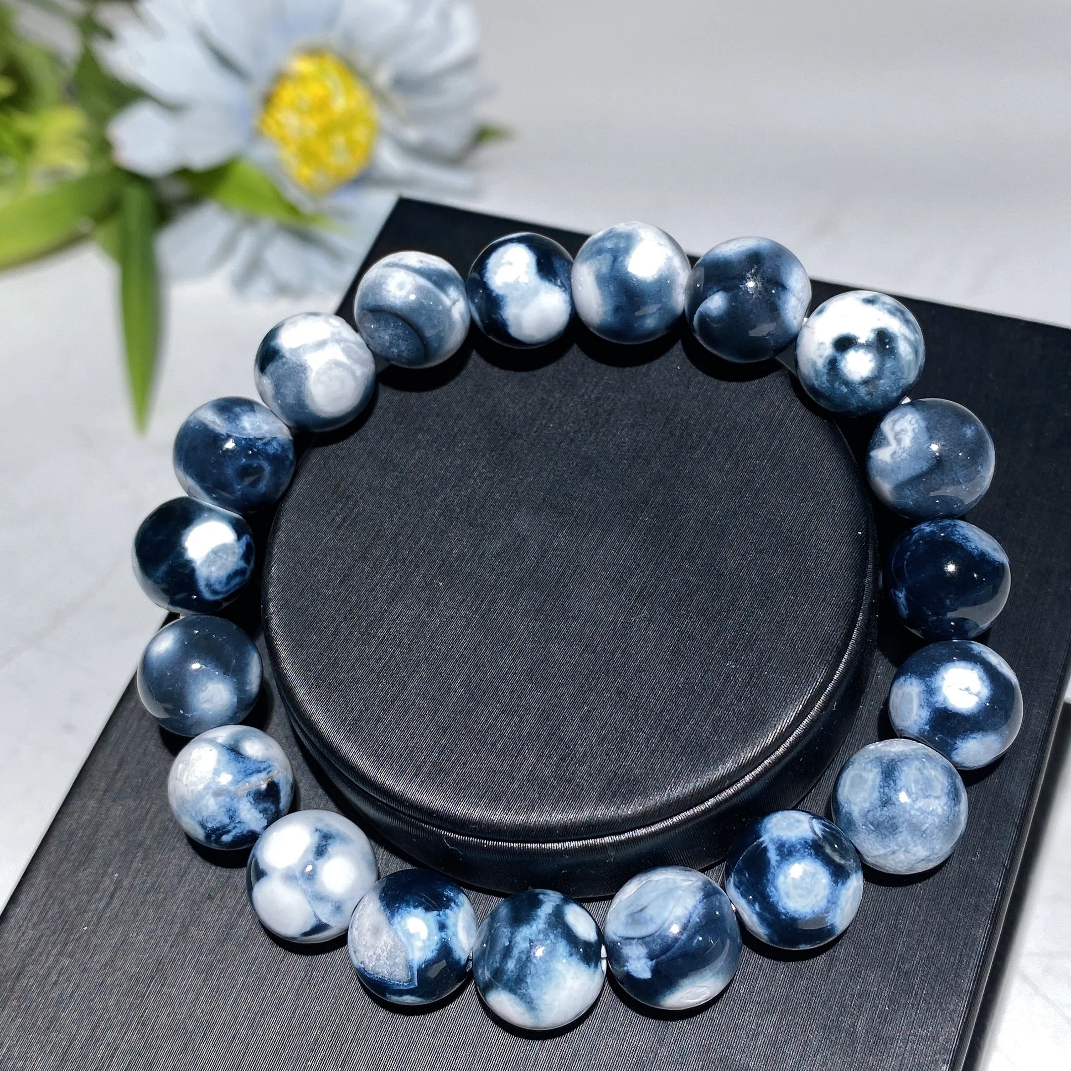 10mm Orca Agate Healing Bracelet for Balance & Energy - Image 7