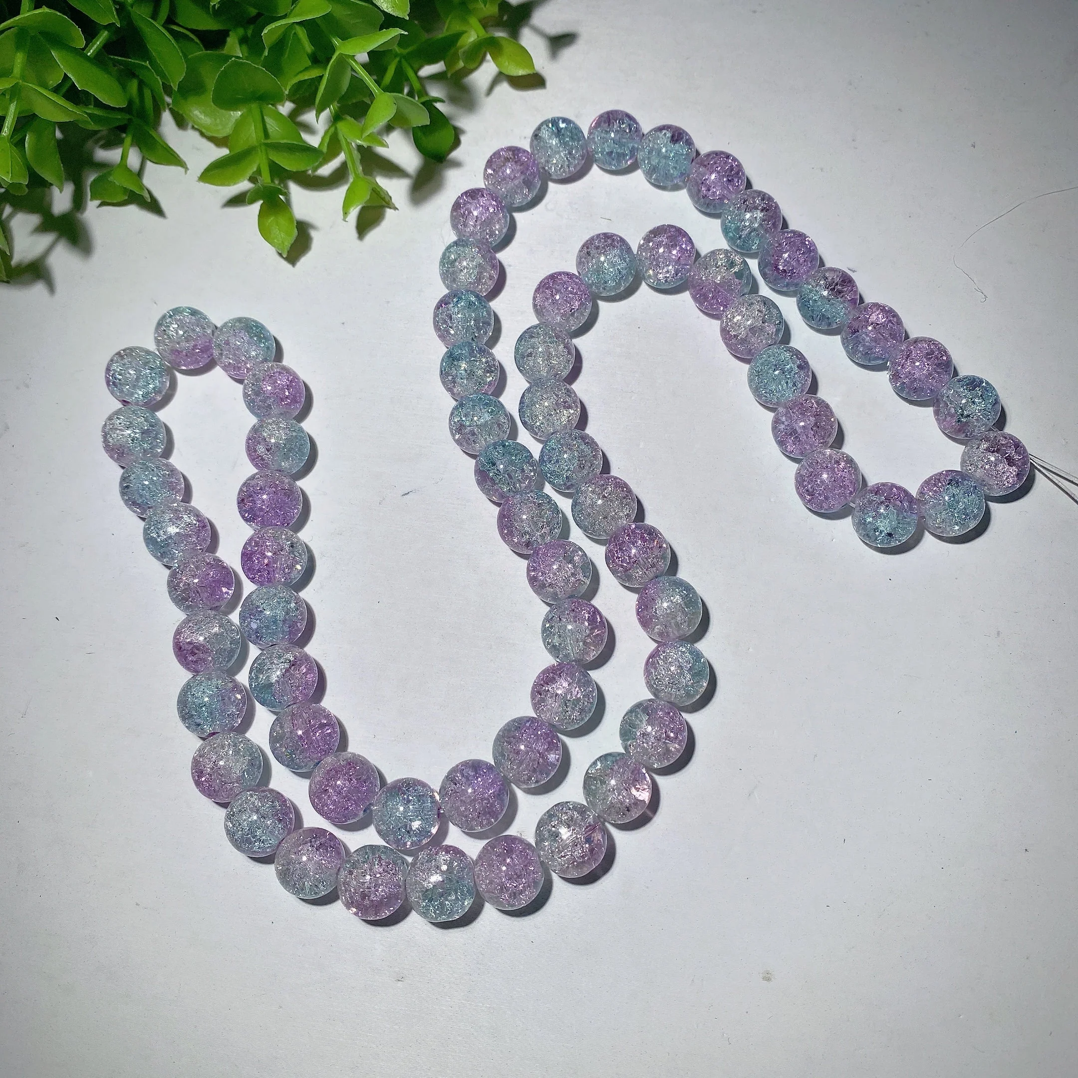 12mm Colorful Crackled Crystal Beads for Spiritual Jewelry Making - Image 6