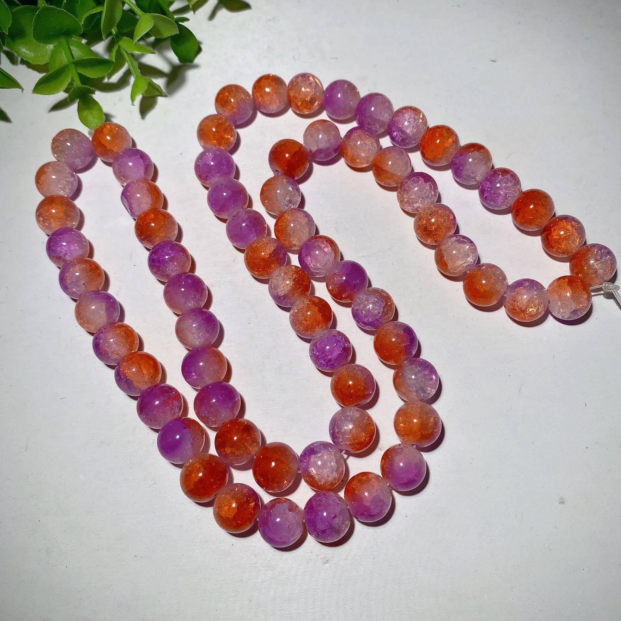 12mm Colorful Crackled Crystal Beads for Spiritual Jewelry Making - Image 7