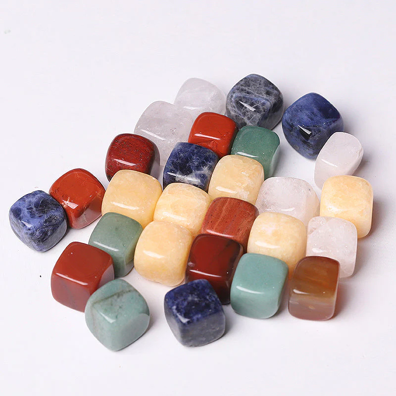15mm Mixed Crystal Cubes for Healing and Meditation - Image 2