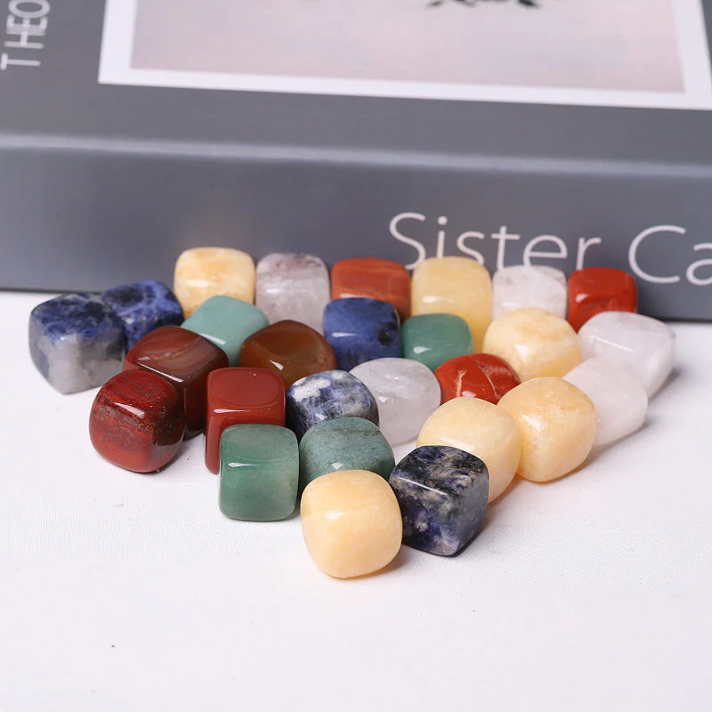 15mm Mixed Crystal Cubes for Healing and Meditation - Image 4