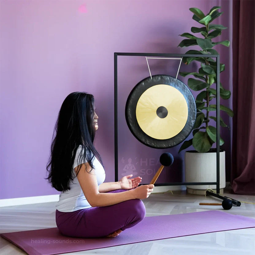 20 inch Chinese Gong with Beater for Sound Relaxation - Image 3