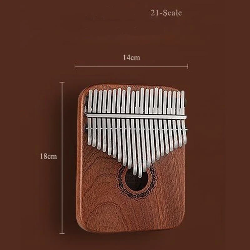 21 Key Yellow Sandalwood Kalimba for Meditation - Image 12