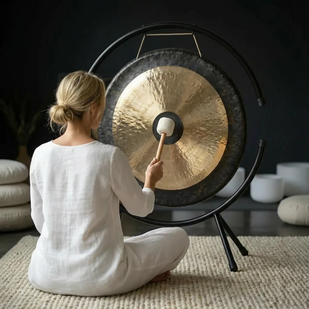 22 Inch Chau Gong with Stand - Chinese Instrument - Image 3