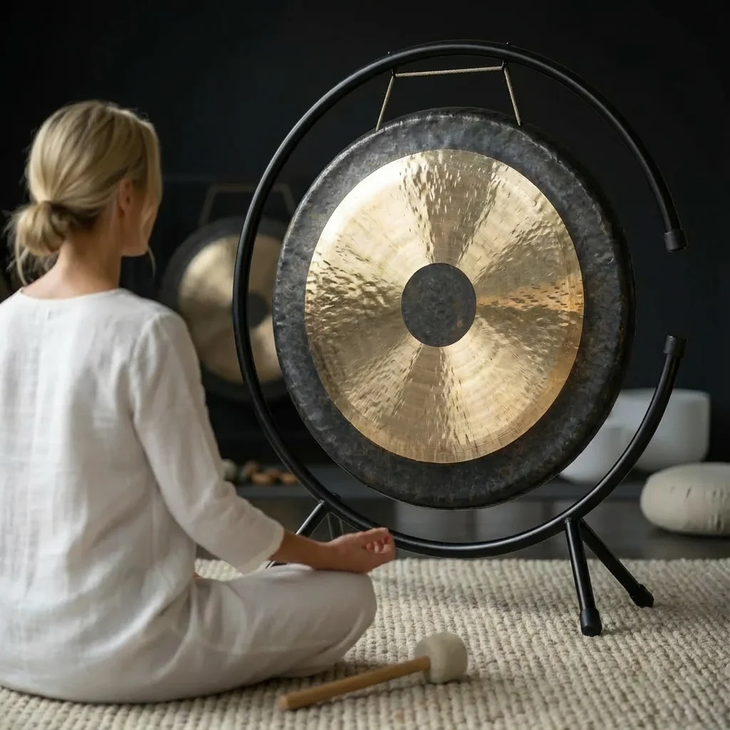 22 Inch Chau Gong with Stand - Chinese Instrument - Image 9
