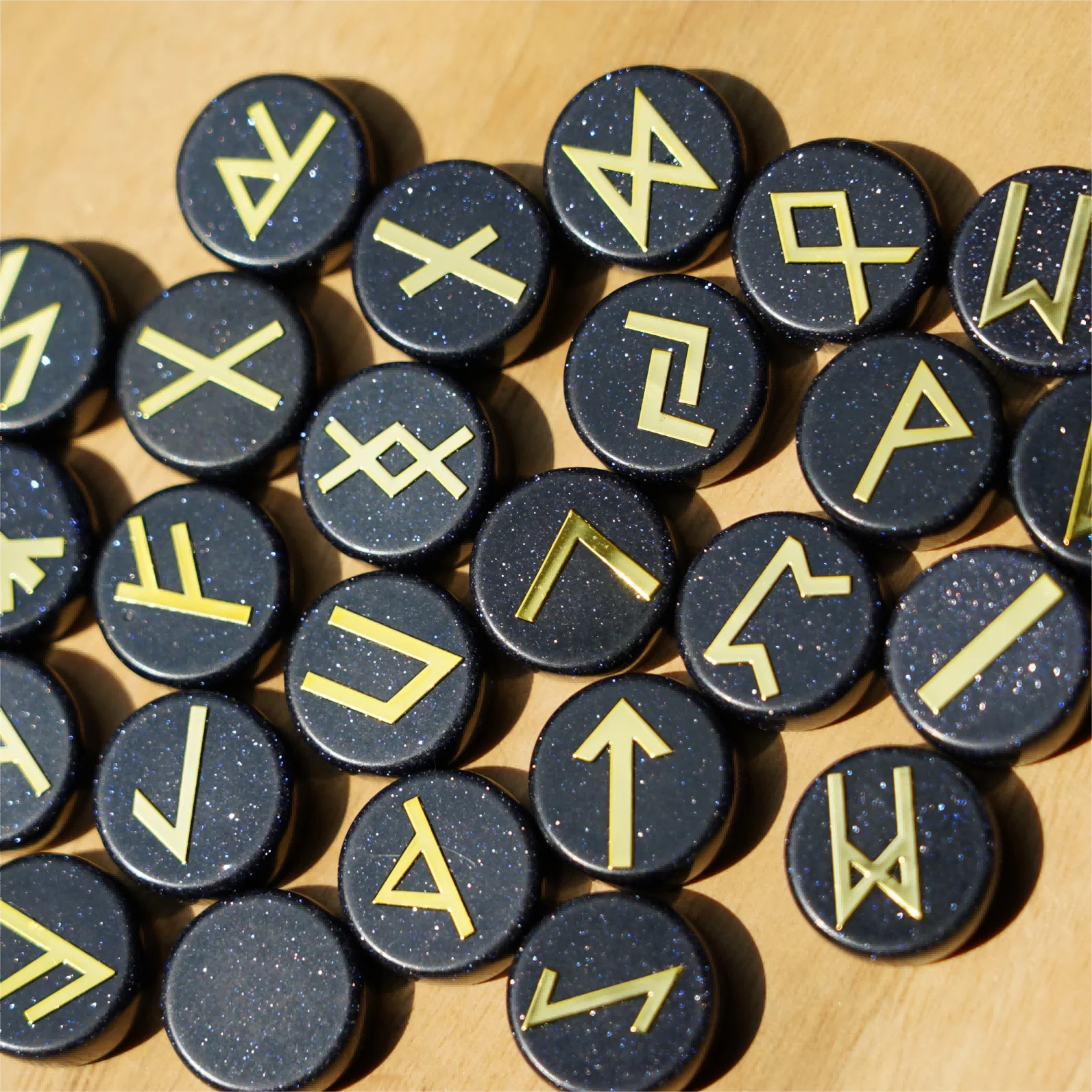 25pcs Mixed Crystal Runes Healing Set | 15mm Polished Stones - Image 20