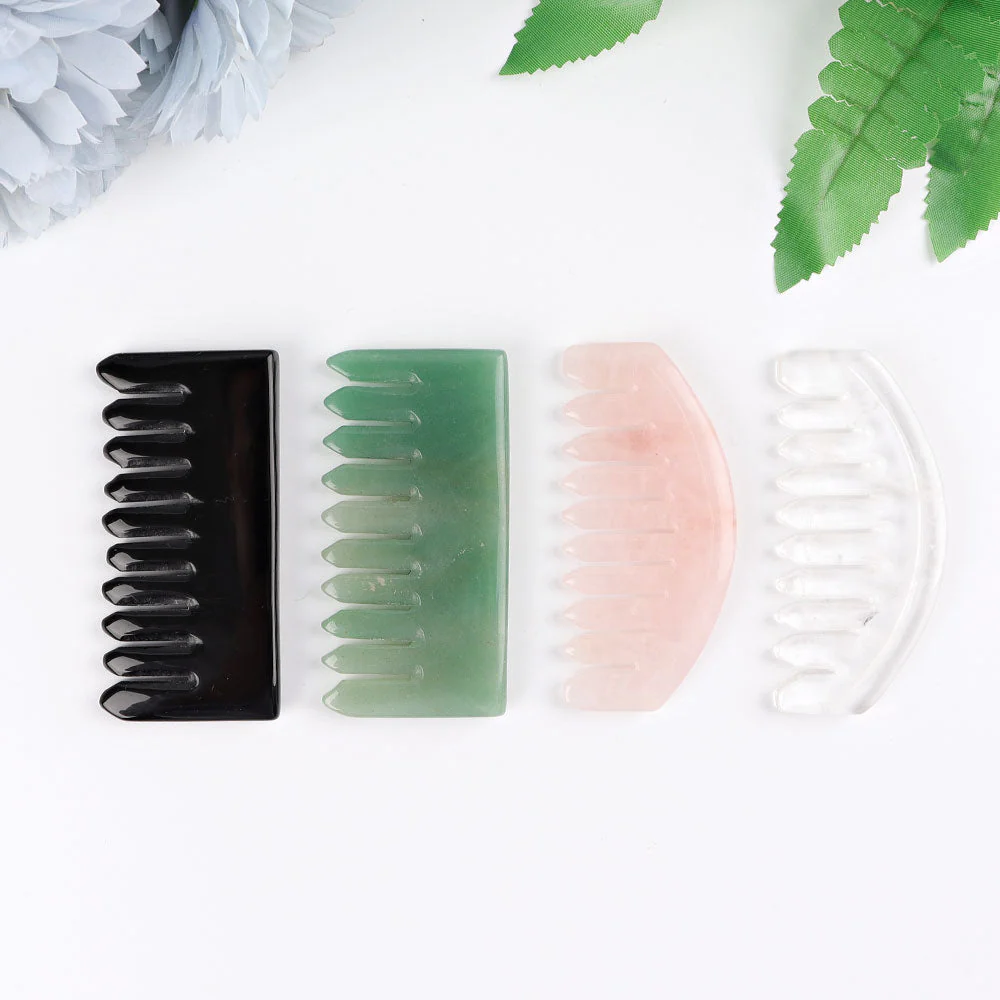 3 Inch Crystal Carving Comb | Polished Quartz Shapes - Image 2