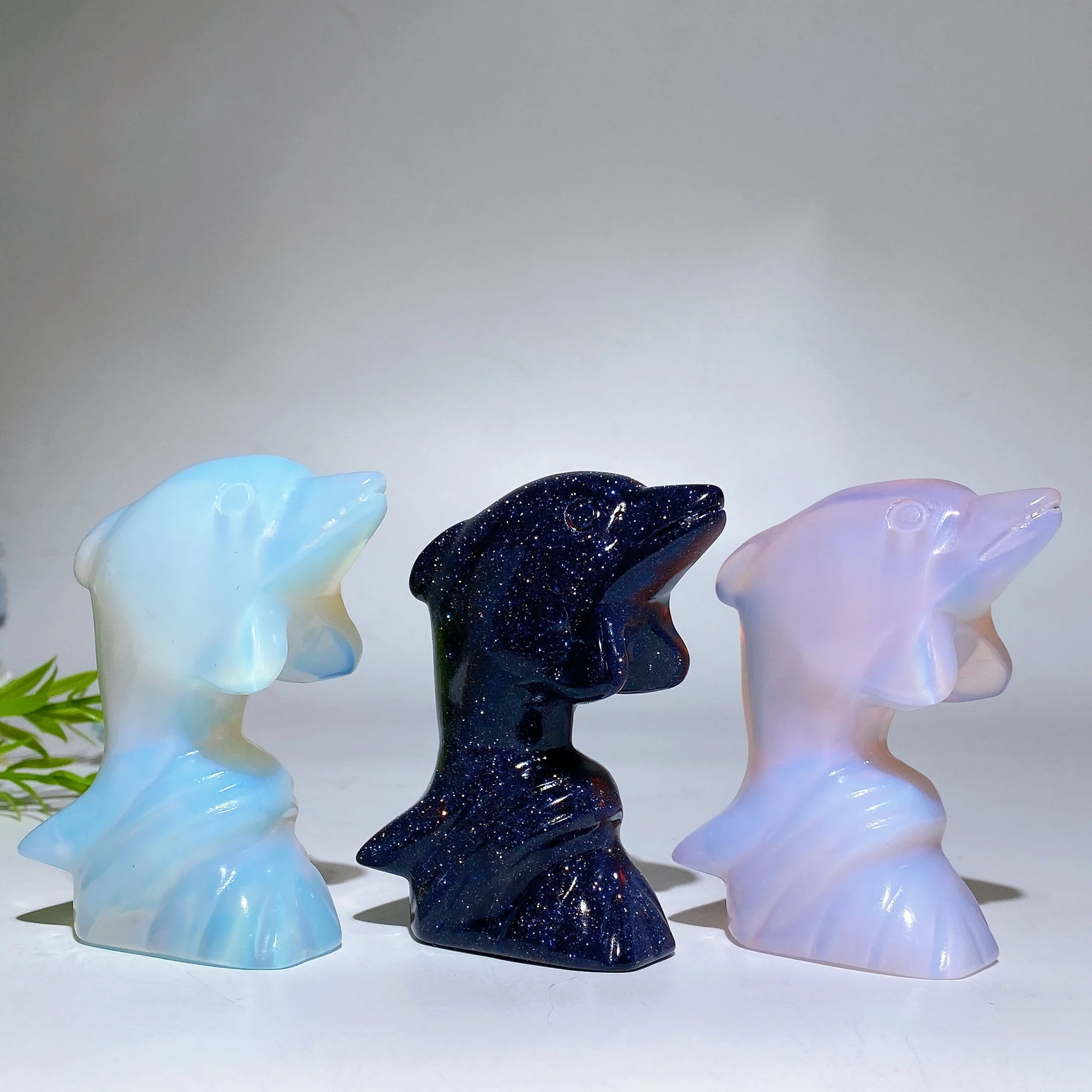 3-Inch Crystal Dolphin Carving Figurine Healing Crystals - Image 11