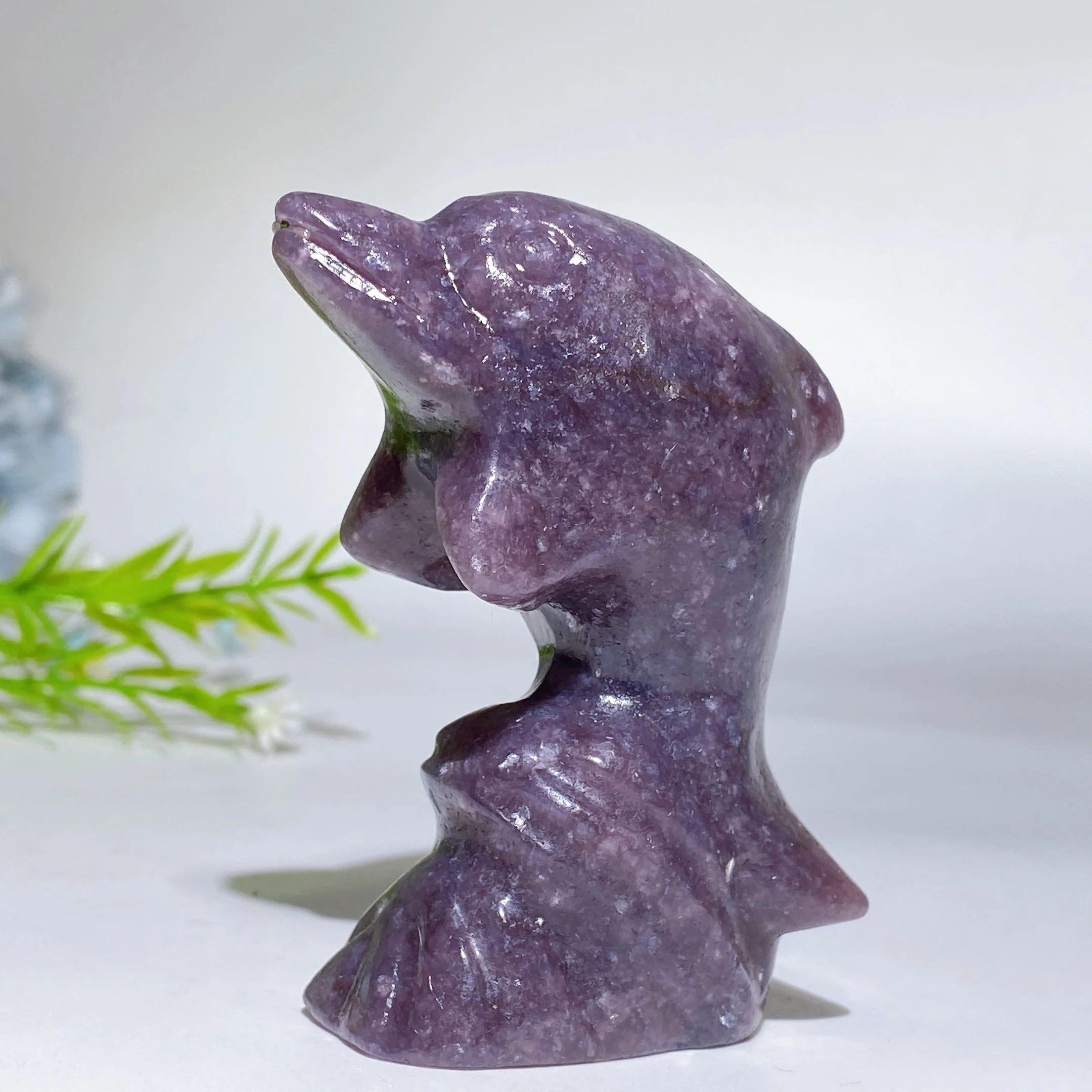 3-Inch Crystal Dolphin Carving Figurine Healing Crystals - Image 5