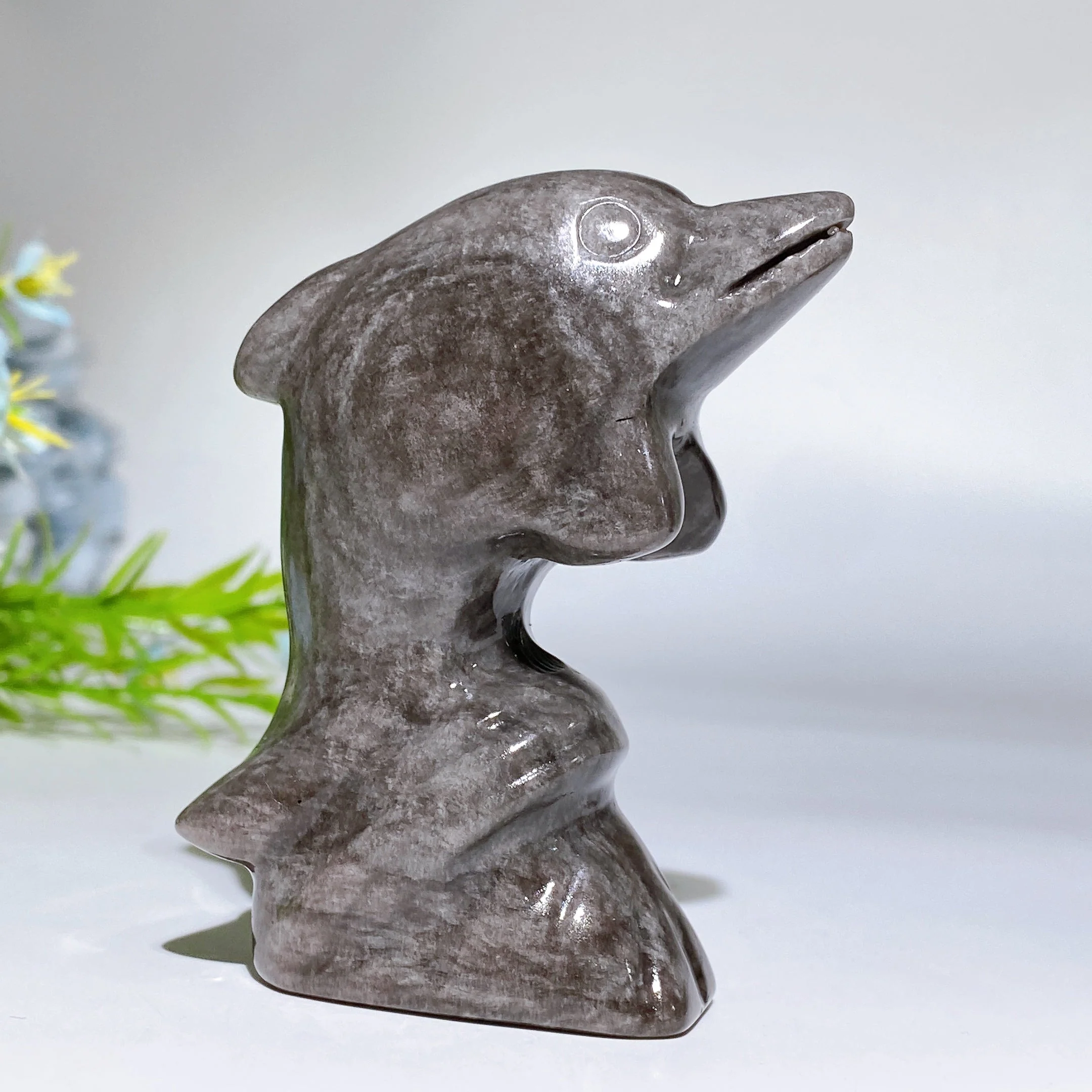 3-Inch Crystal Dolphin Carving Figurine Healing Crystals - Image 6