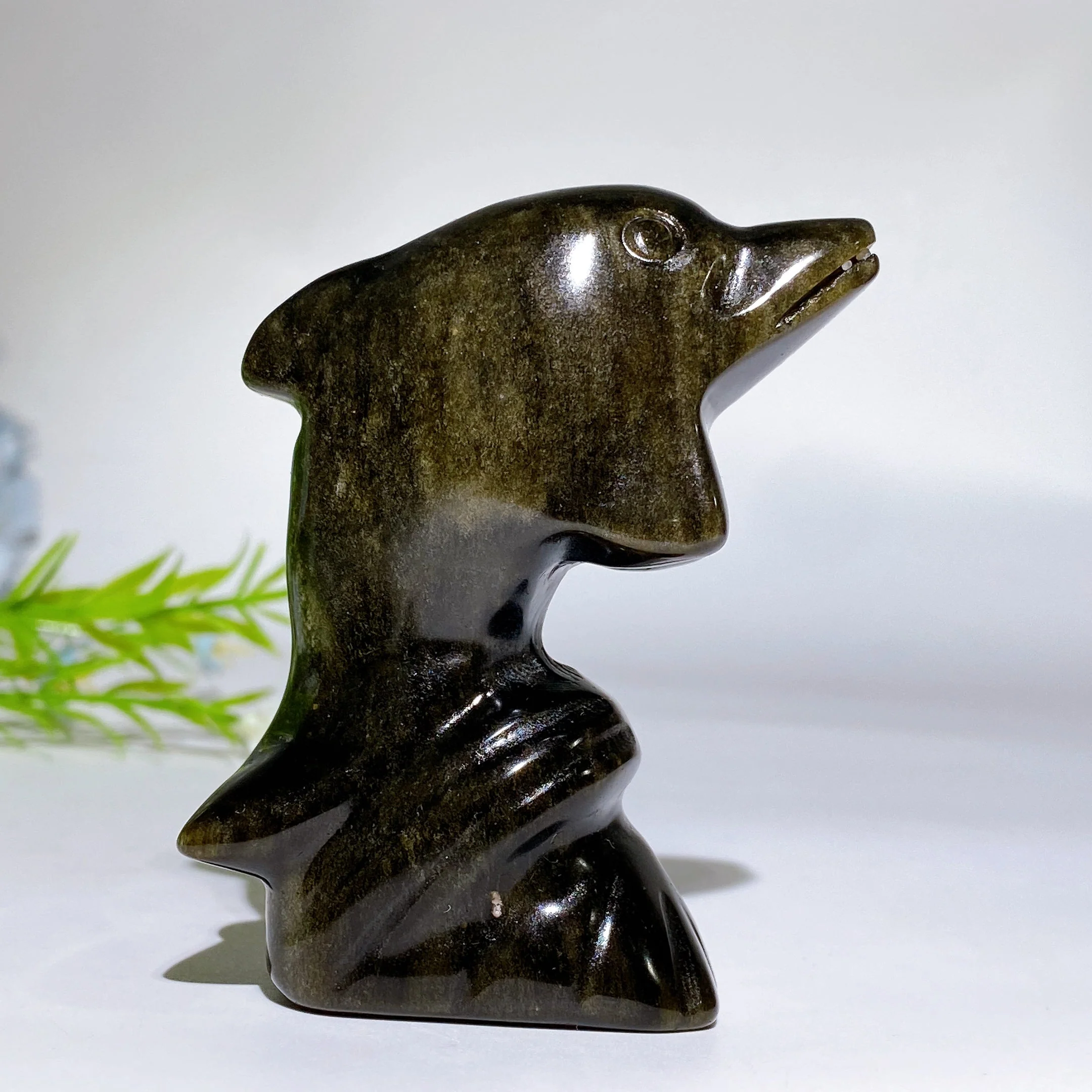 3-Inch Crystal Dolphin Carving Figurine Healing Crystals - Image 7