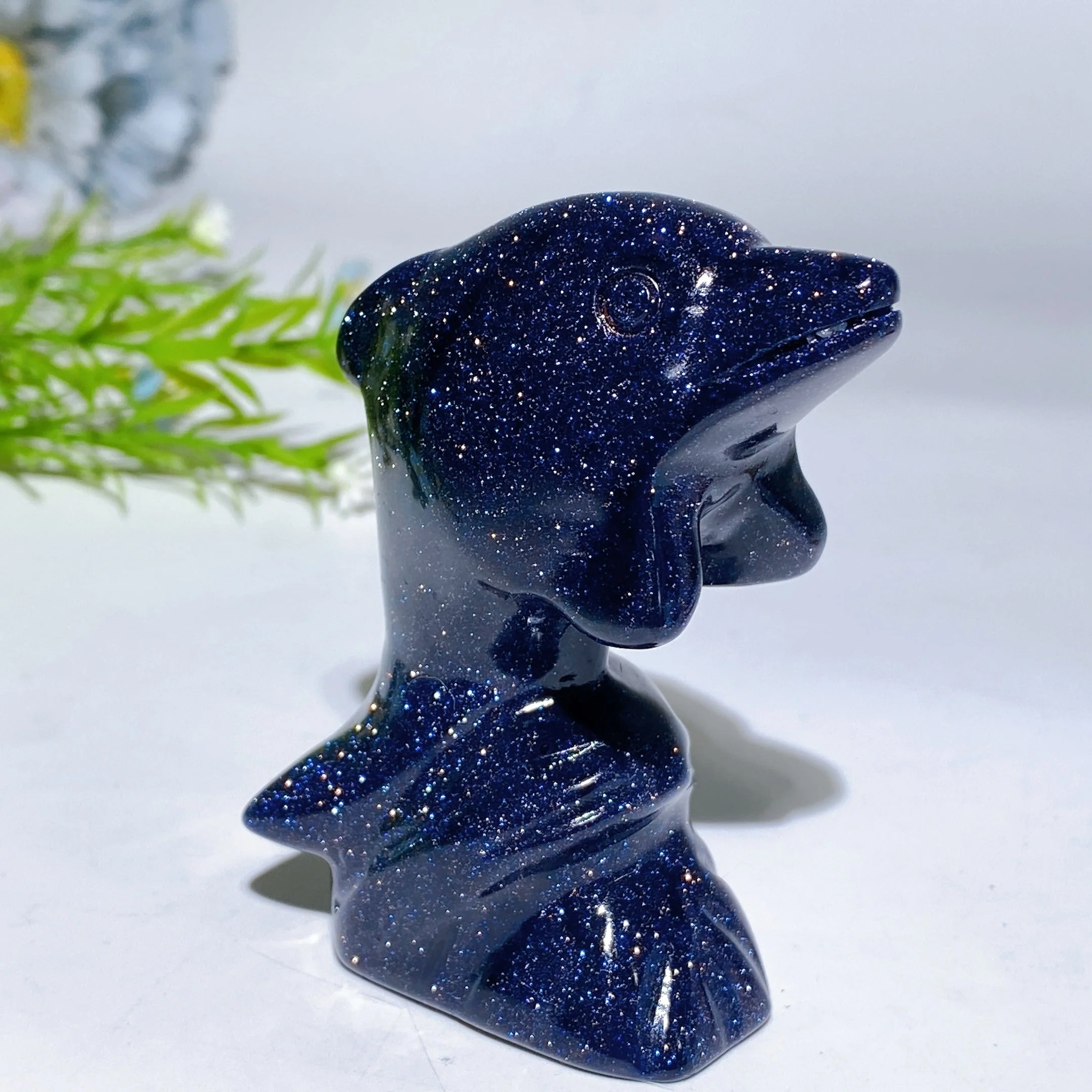 3-Inch Crystal Dolphin Carving Figurine Healing Crystals - Image 8