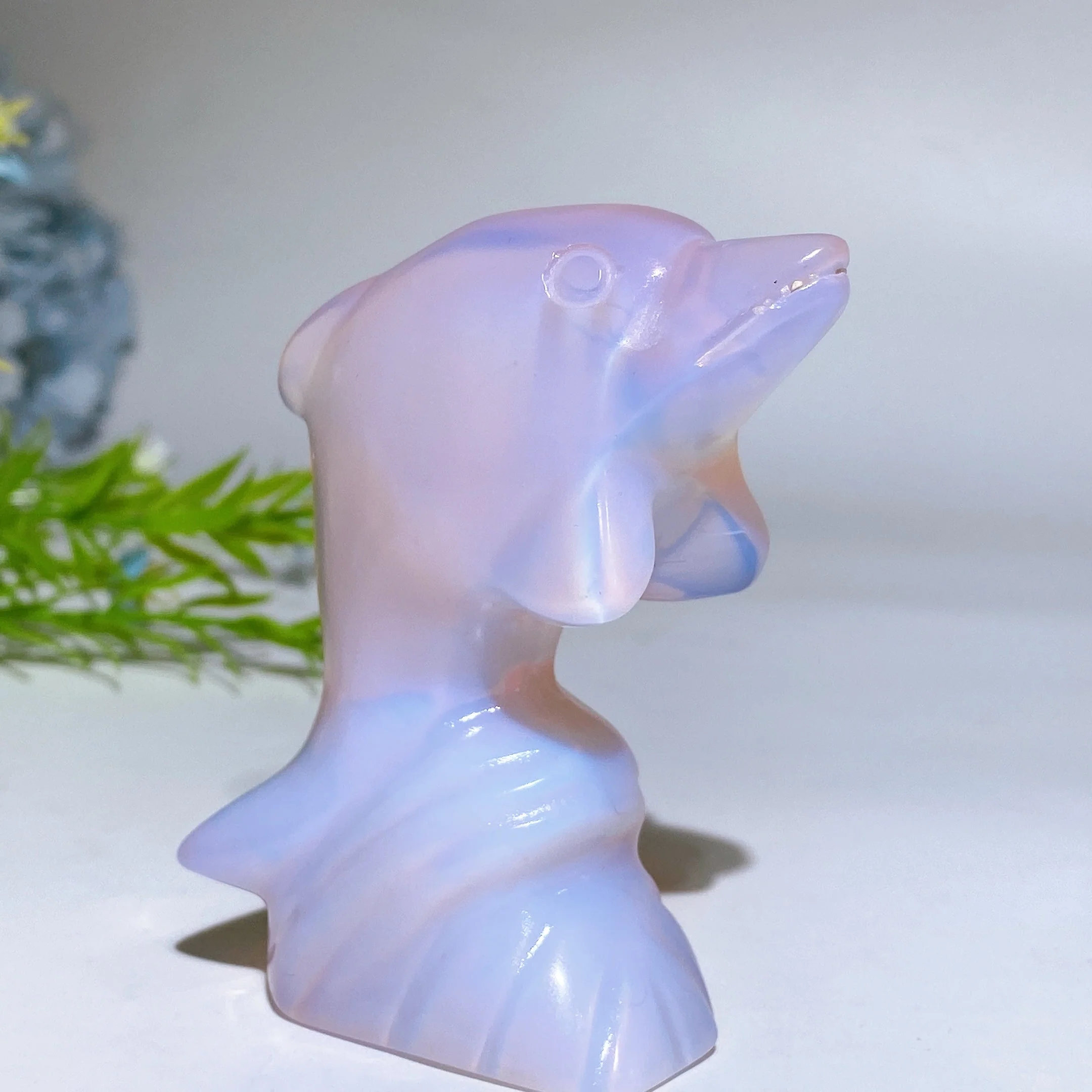 3-Inch Crystal Dolphin Carving Figurine Healing Crystals - Image 9