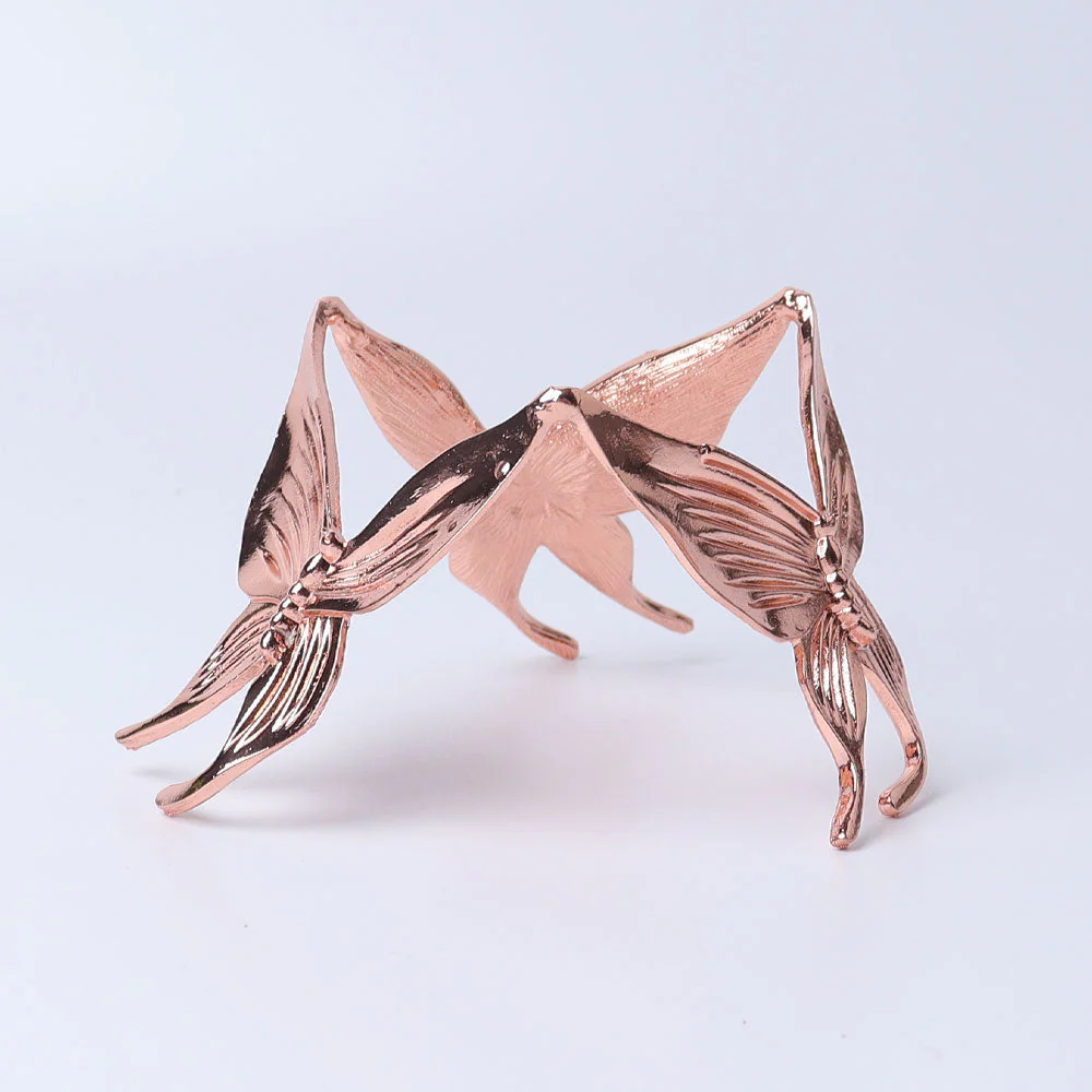 3 inch Metal Butterfly Crystal Sphere Stand Display