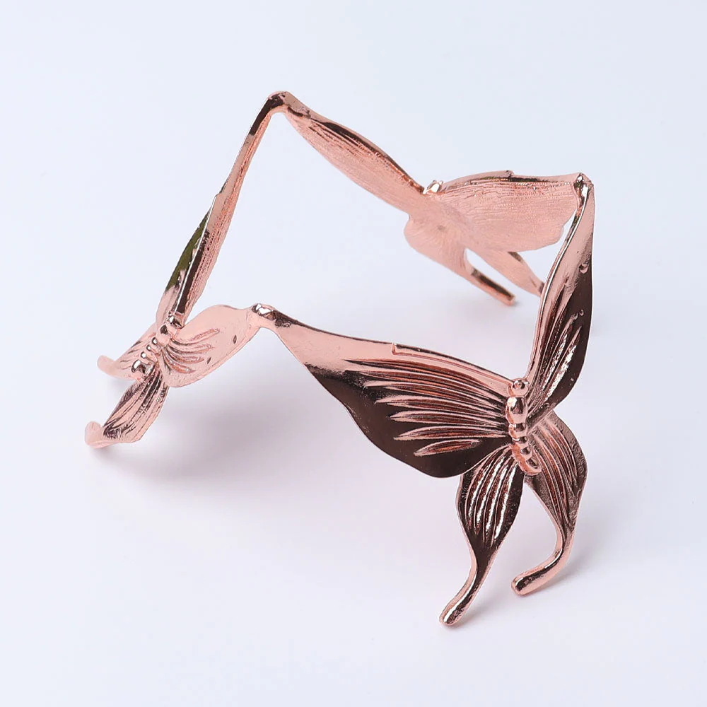 3 inch Metal Butterfly Crystal Sphere Stand Display - Image 4