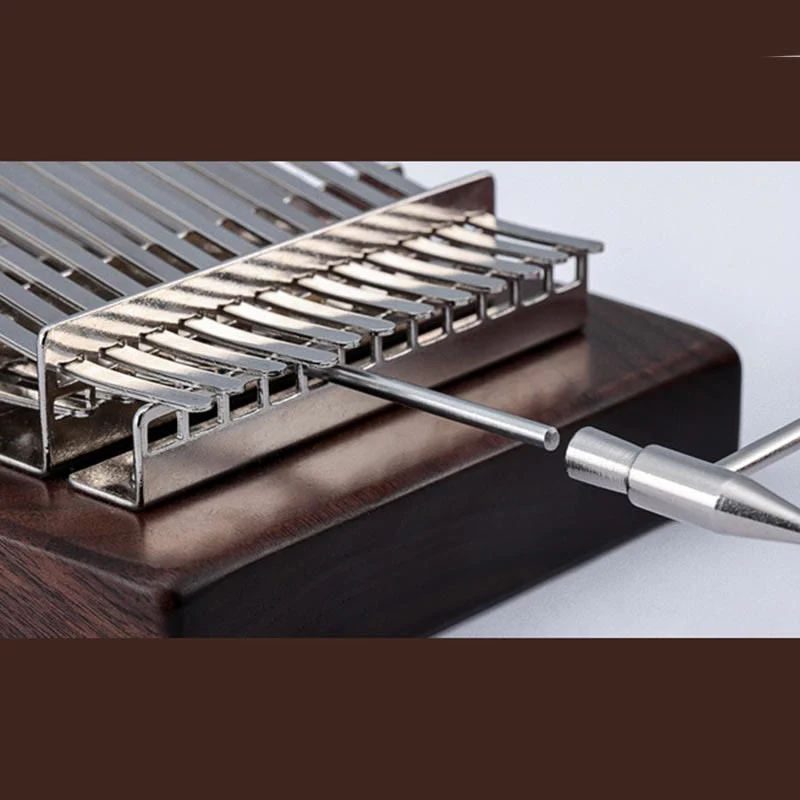 34 Key Kalimba with Tree of Life Black Walnut Design - Image 10