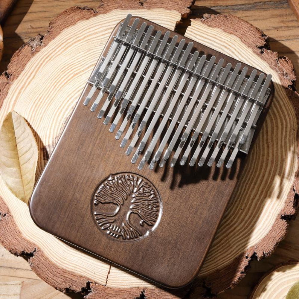 38-Key Double Layer Walnut Kalimba, C Tone Thumb Piano - Image 2