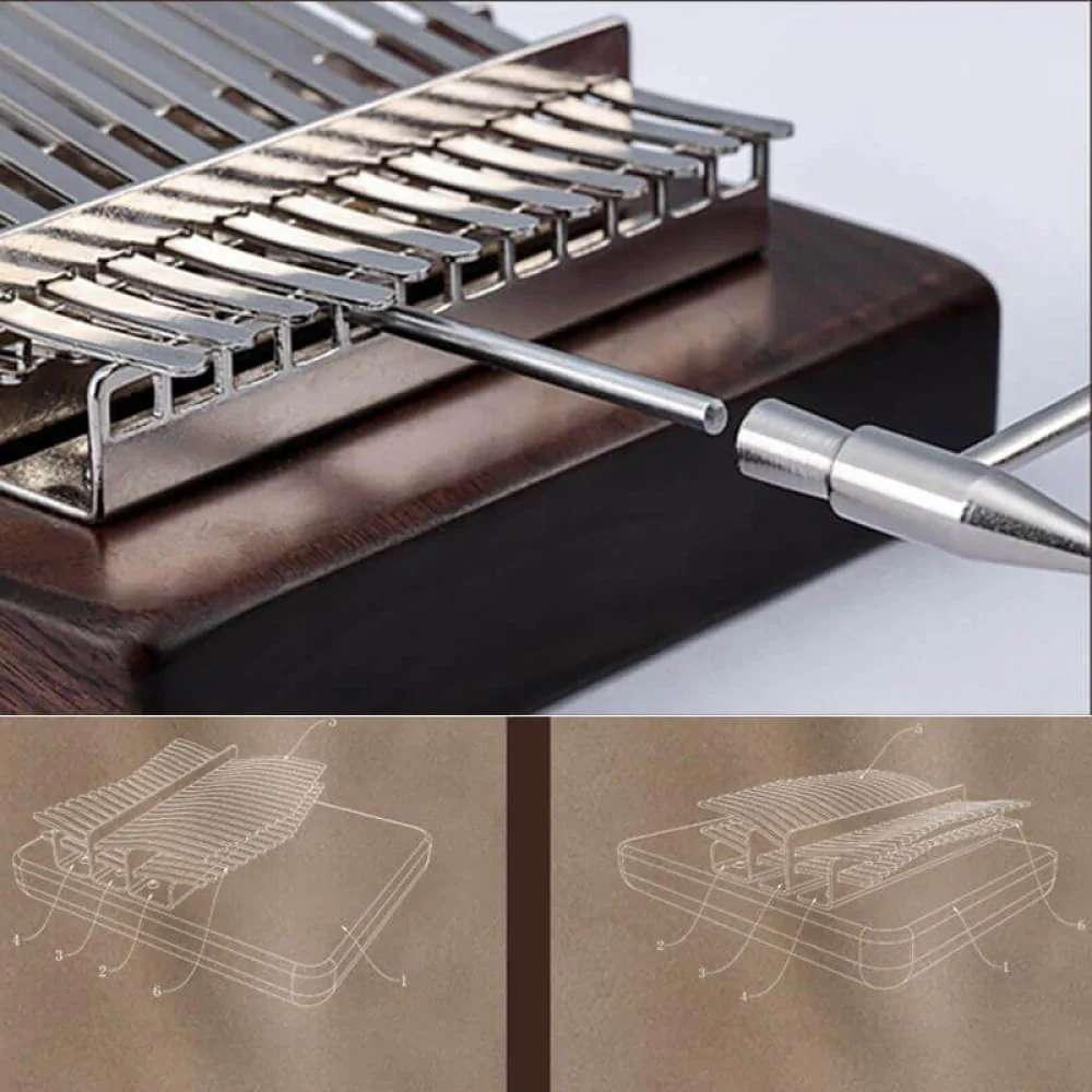 38-Key Double Layer Walnut Kalimba, C Tone Thumb Piano - Image 3