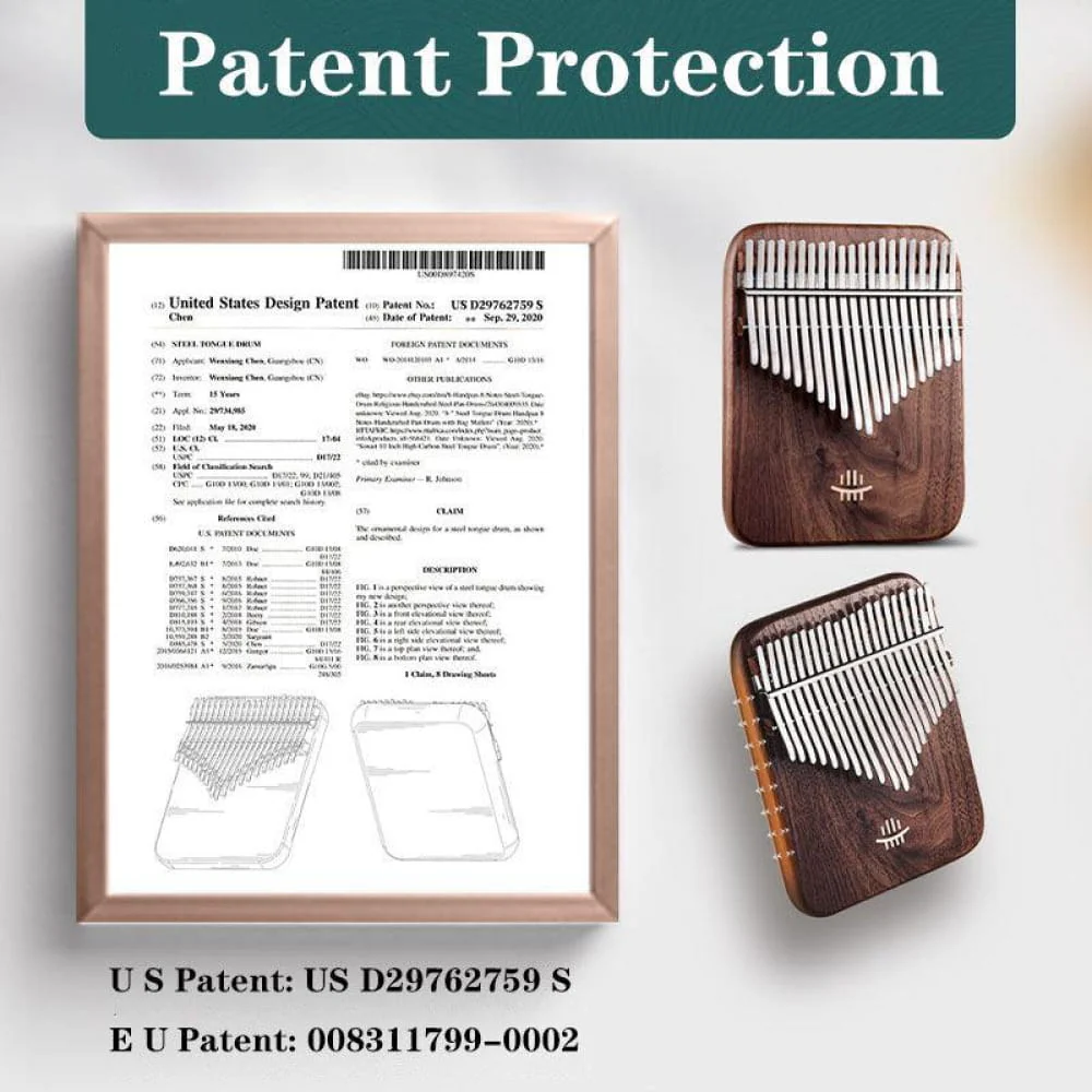 38-Key Double Layer Walnut Kalimba, C Tone Thumb Piano - Image 5