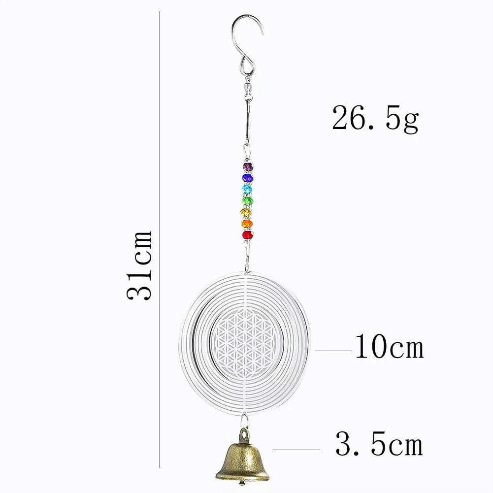 Kinetic Metal Wind Spinner for Garden Decor - Image 4