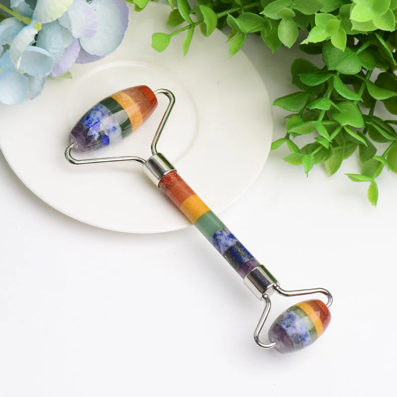 5.6 Inch Crystal Facial Roller for Healing & Massage - Image 2