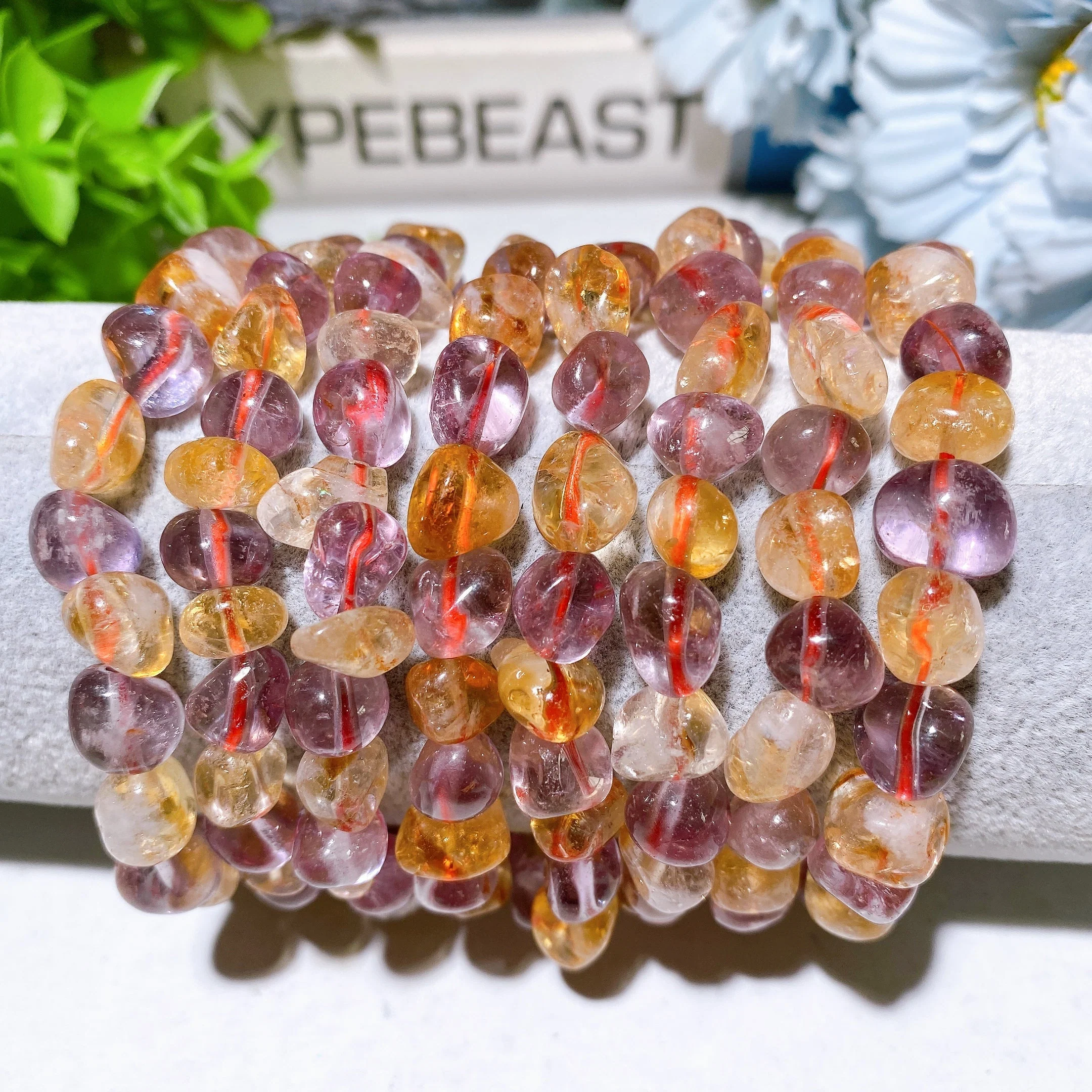 8mm Amethyst Citrine Chip Healing Bracelet for Balance - Image 4
