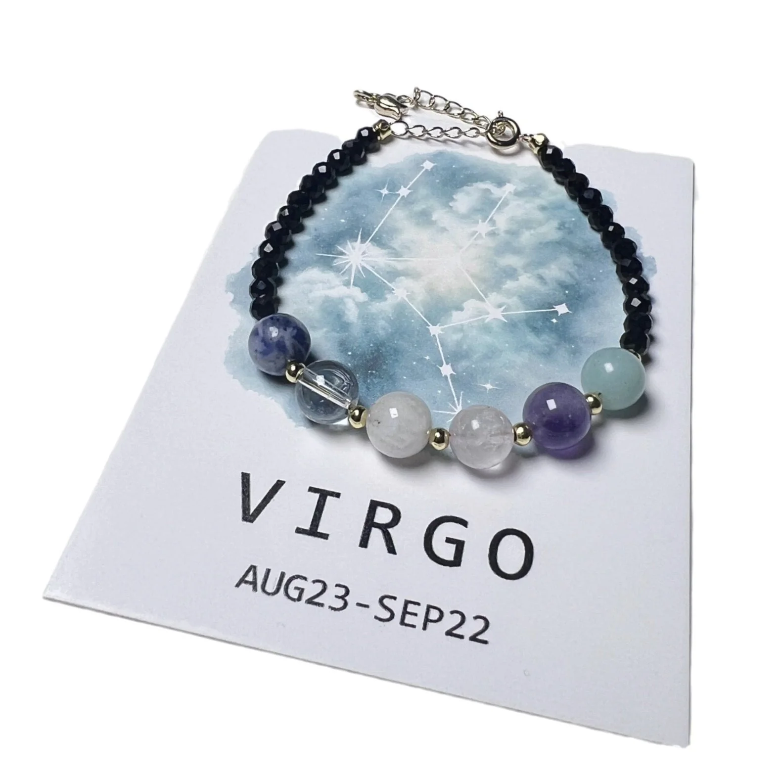 8mm Chinese Zodiac Constellation Crystal Healing Bracelet - Image 7