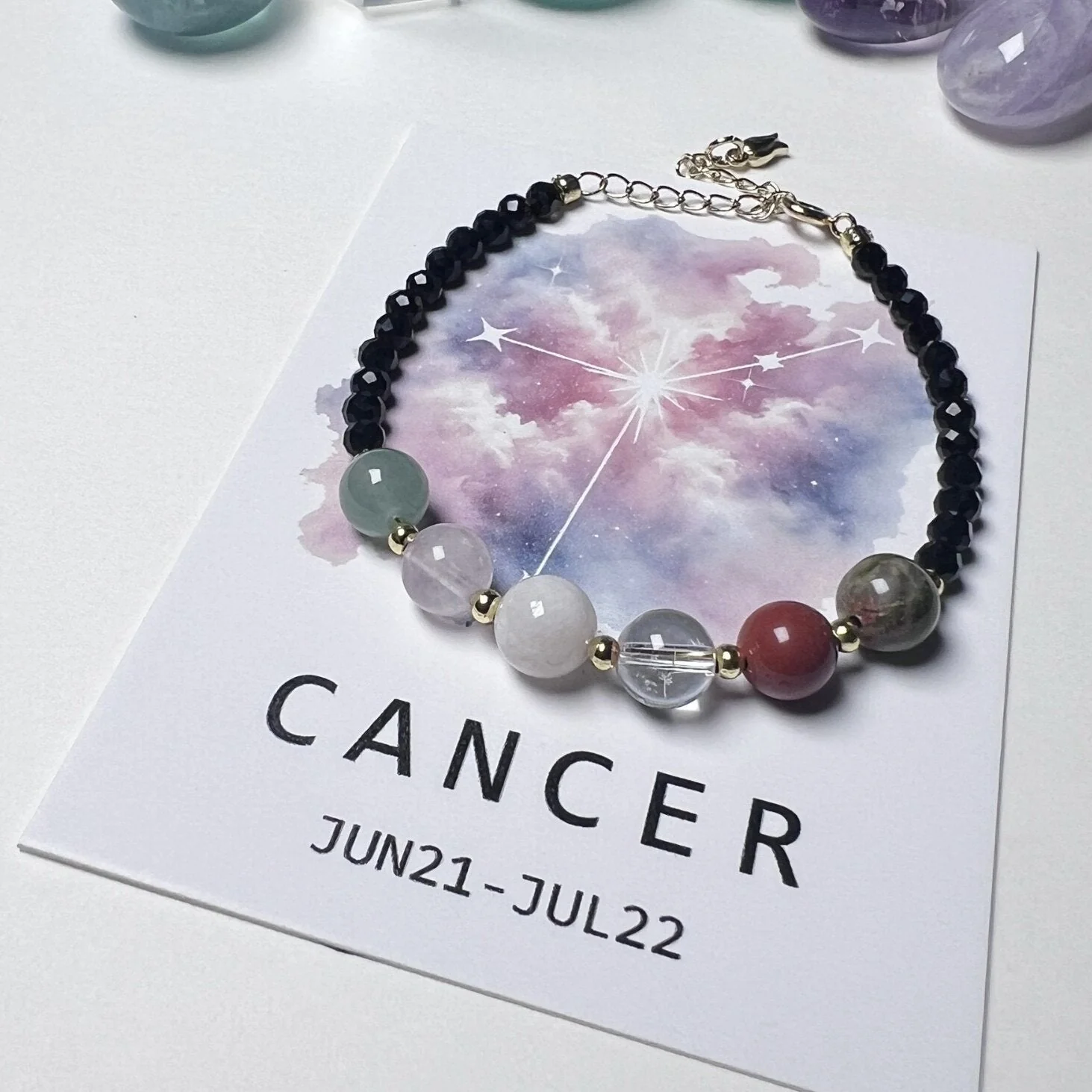 8mm Chinese Zodiac Constellation Crystal Healing Bracelet - Image 9