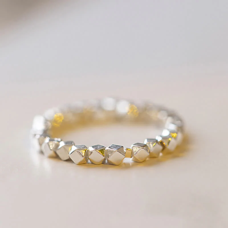 925 Sterling Silver Beaded Blessing Ring for Spiritual Protection - Image 8