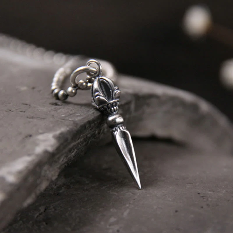 925 Sterling Silver Dorje Vajra Spiritual Power Necklace - Image 6
