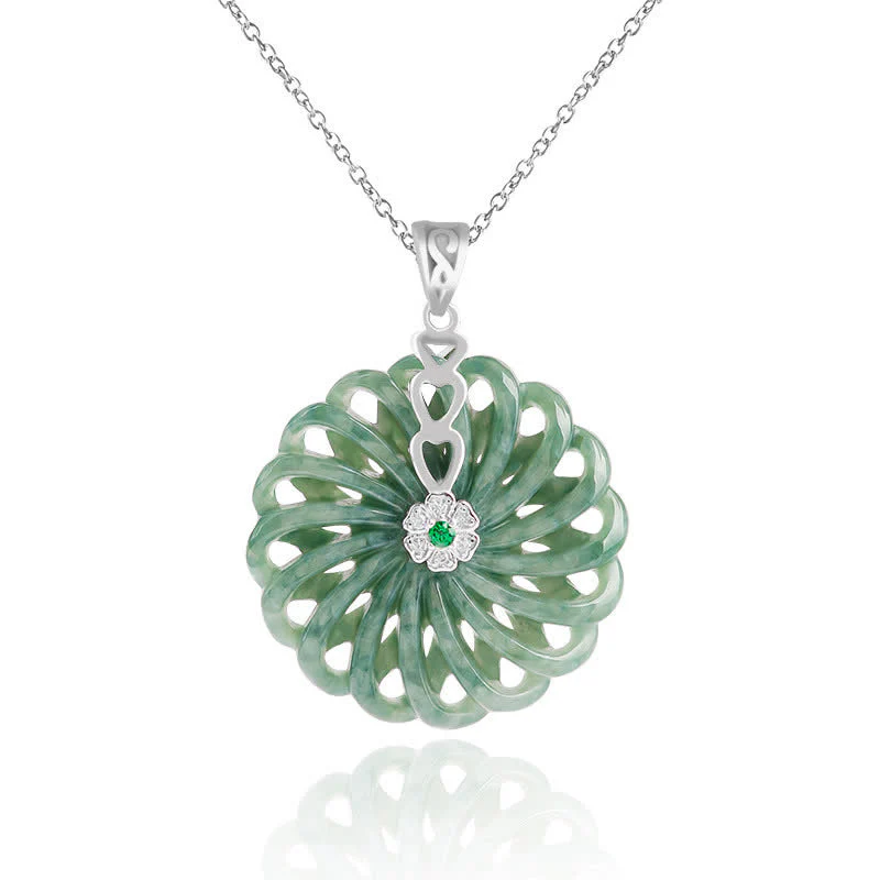 925 Sterling Silver Jade Necklace for Abundance and Peace - Image 6