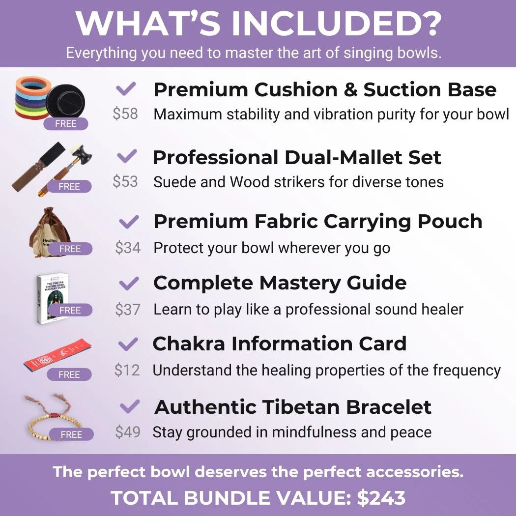 963 Hz Solfeggio Tibetan Singing Bowl - Crown Chakra - TI Note - Image 8