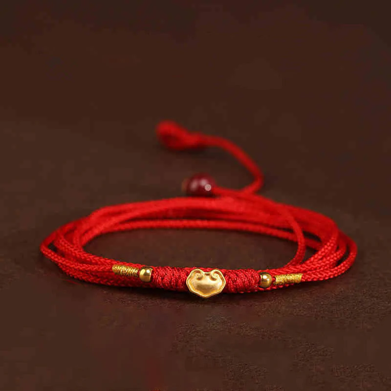 999 Solid Gold Red String Belly Chain | Spiritual Jewelry for Protection - Image 13