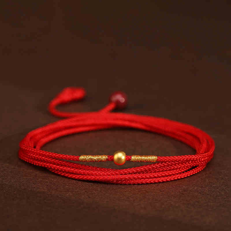 999 Solid Gold Red String Belly Chain | Spiritual Jewelry for Protection - Image 9