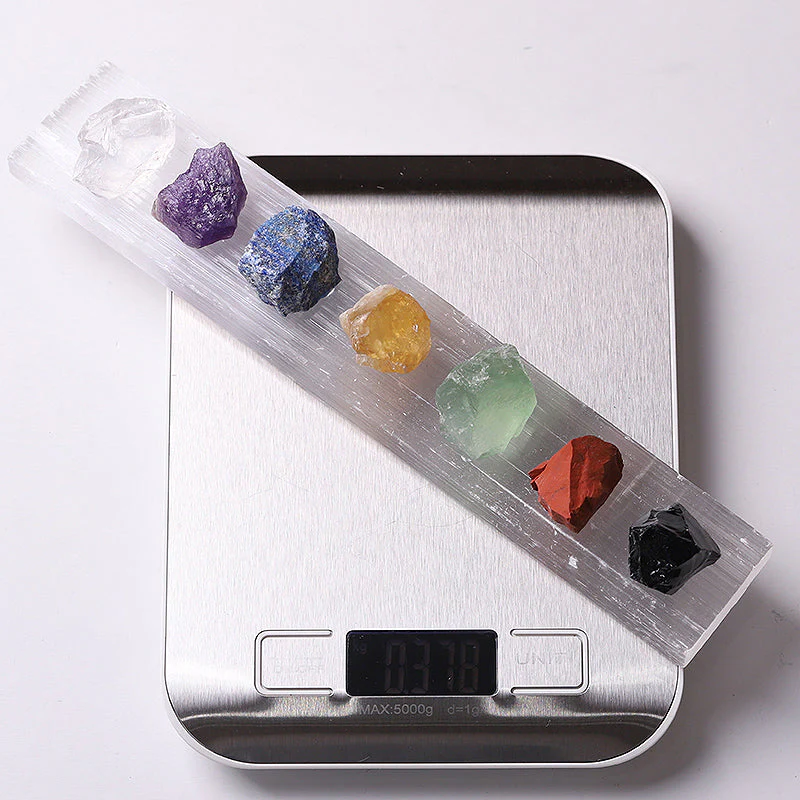9" Chakra Selenite Crystal Wand for Meditation & Spiritual Healing - Image 7