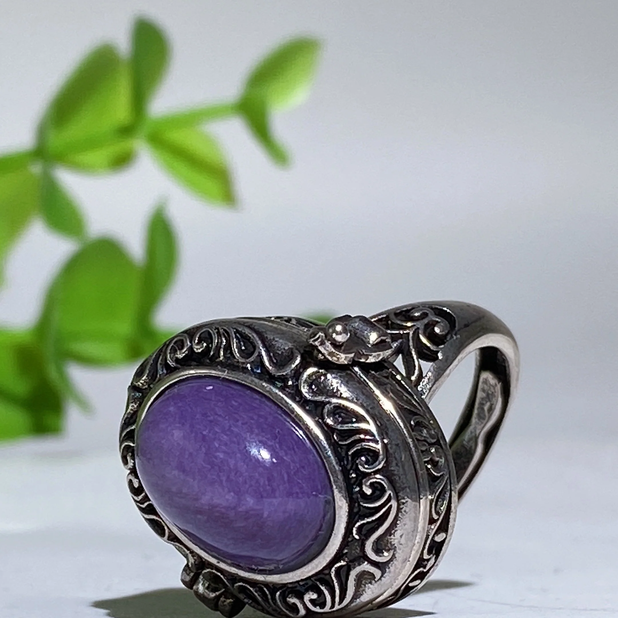 Adjustable Crystal Healing Ring With Genuine Gemstones - Image 10