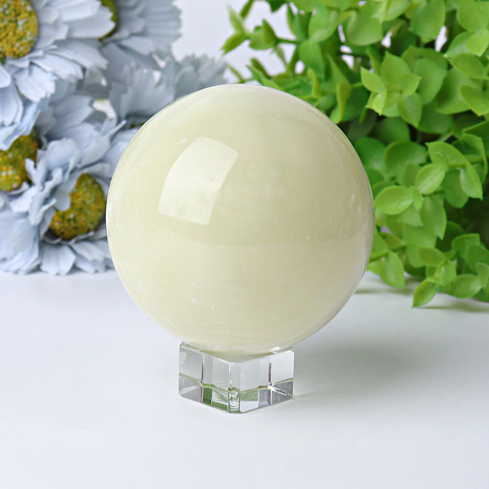 3-Inch Afghan Jade Crystal Sphere for Energy Balance - Image 2
