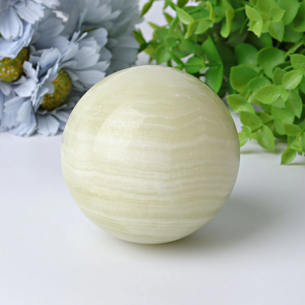 3-Inch Afghan Jade Crystal Sphere for Energy Balance - Image 3