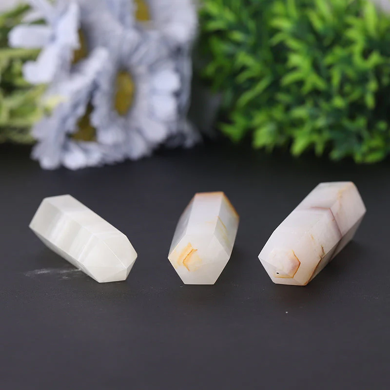 Natural Afghan White Jade Crystal Tower 3-4 Inches Healing - Image 2