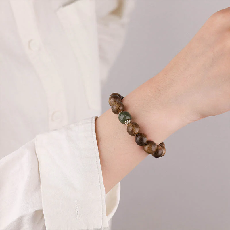 10mm Agarwood Good Luck Strength and Calm Bracelet - Image 5