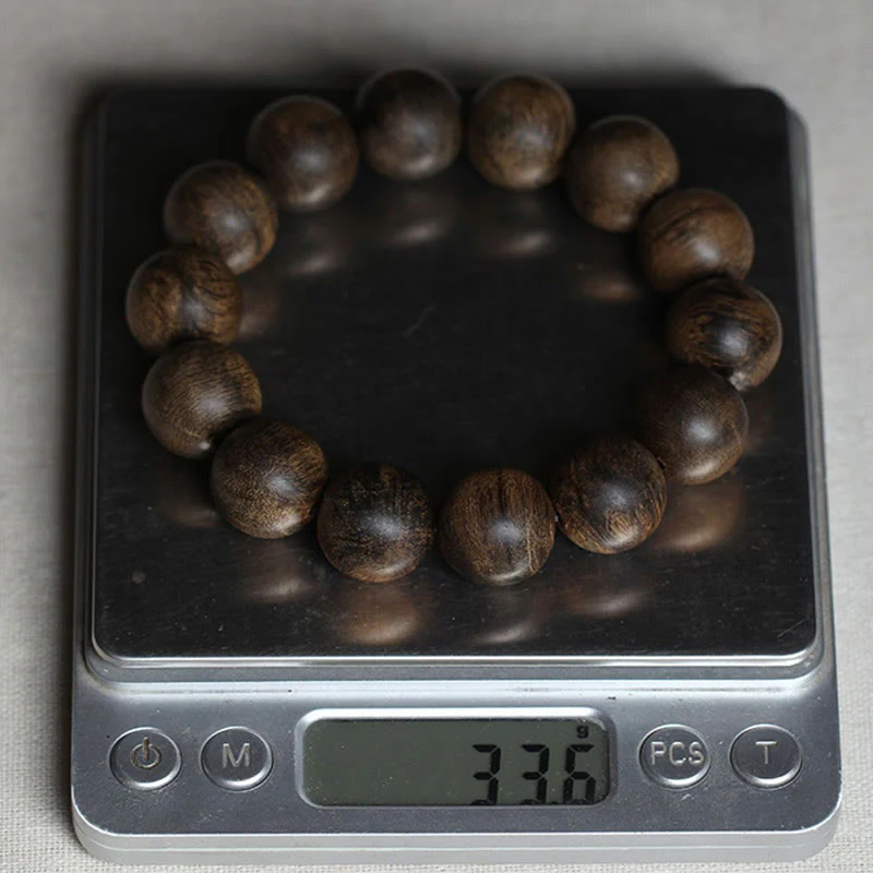 16mm Agarwood Peace Strength Bracelet from Hoi An Vietnam - Image 17