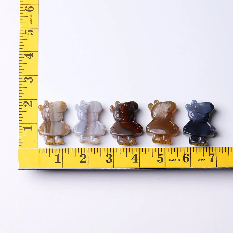 2 inch Agate Pig Crystal Animal Carving for Balance - Image 5